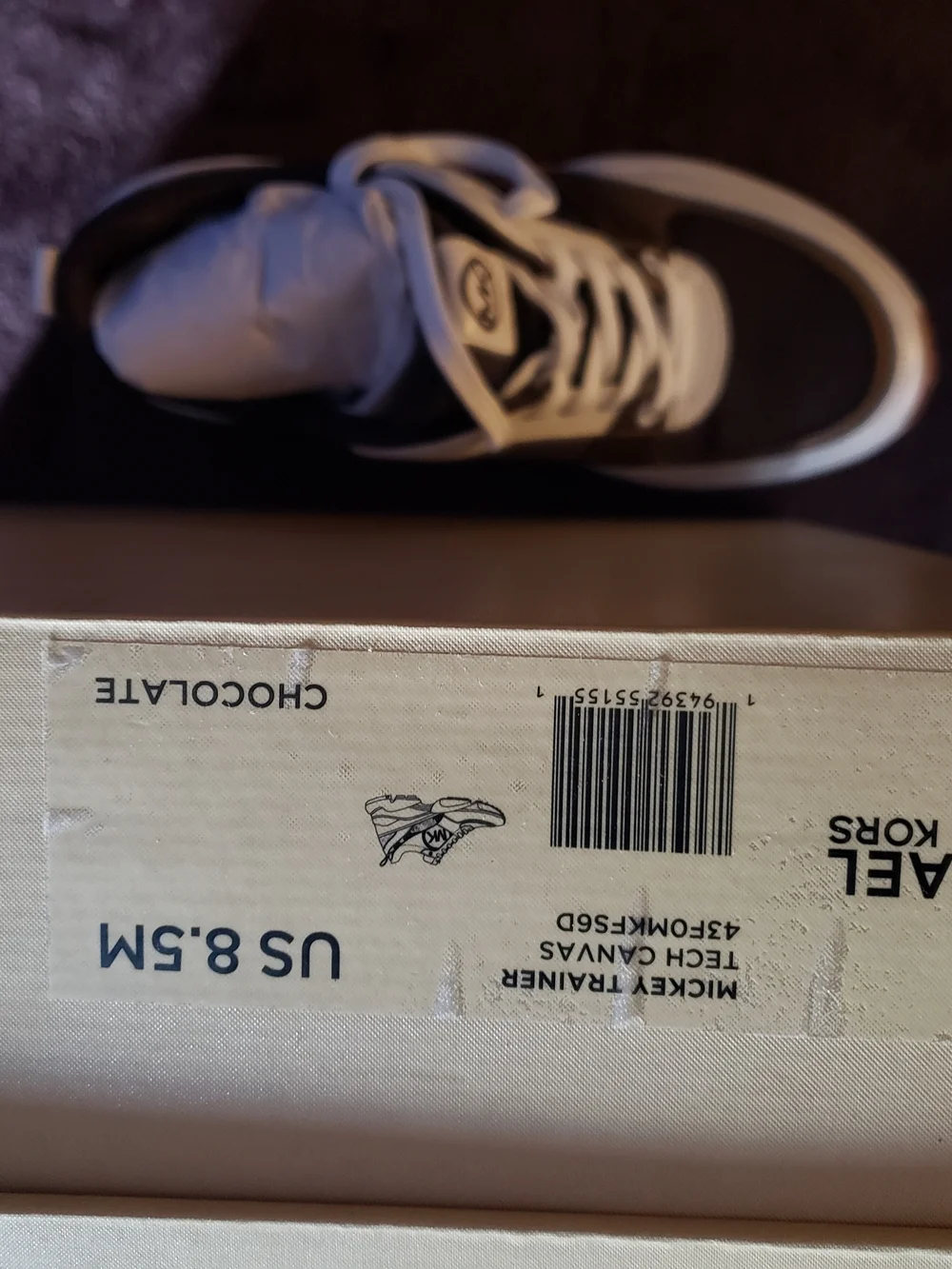 Michael kors Mickey Leather Trainer sz-8.5